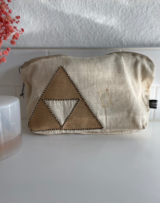 Sequin Pyramid Makeup Bag