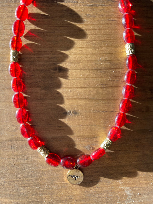 Red Bead WRP Necklace