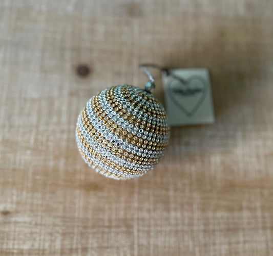 Silver & Gold Bling Ornament