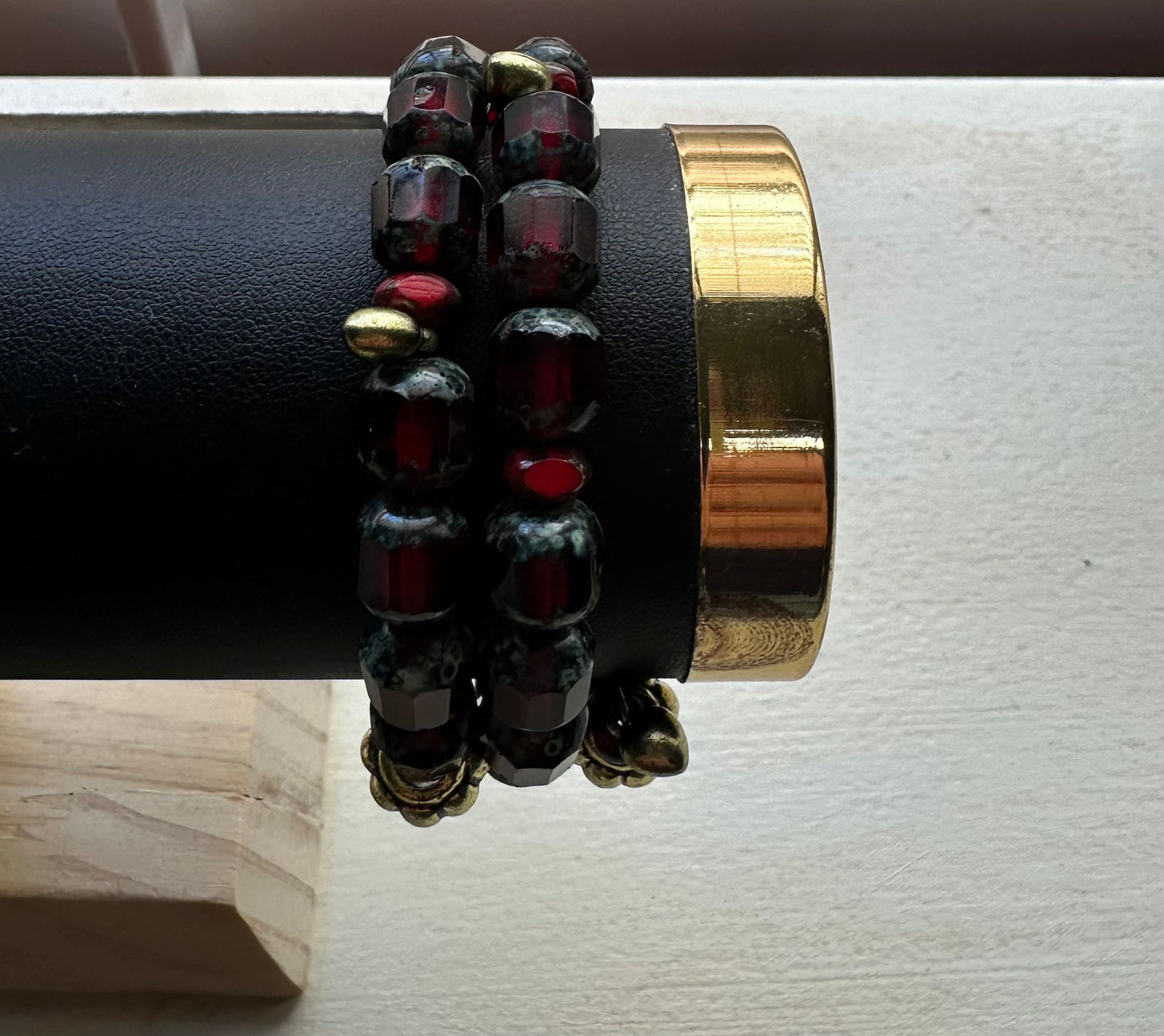 Deep Red Chunky Bracelet