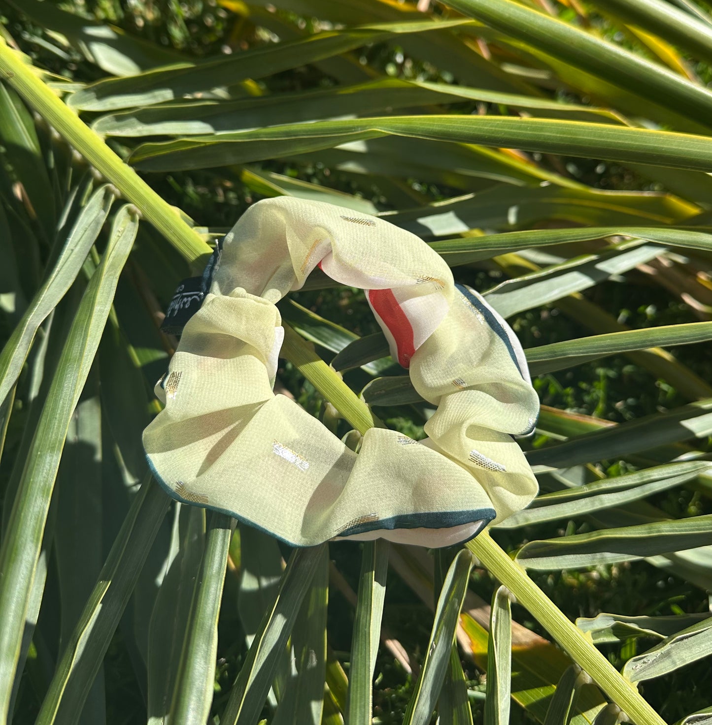 Lime & Red Scrunchie