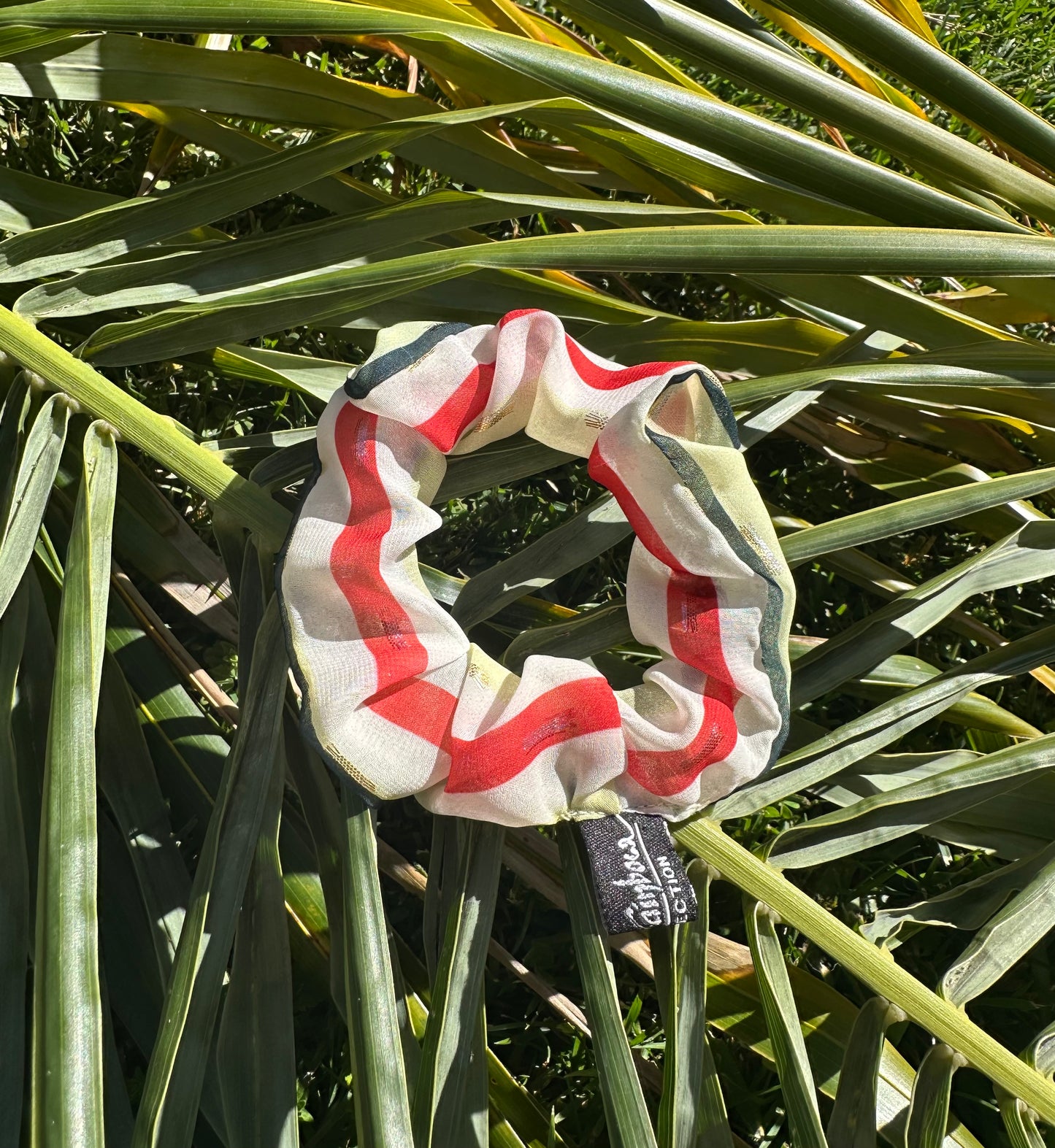 Lime & Red Scrunchie