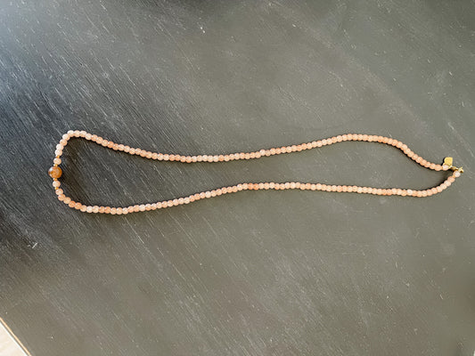 Sand Colored Bead Necklace
